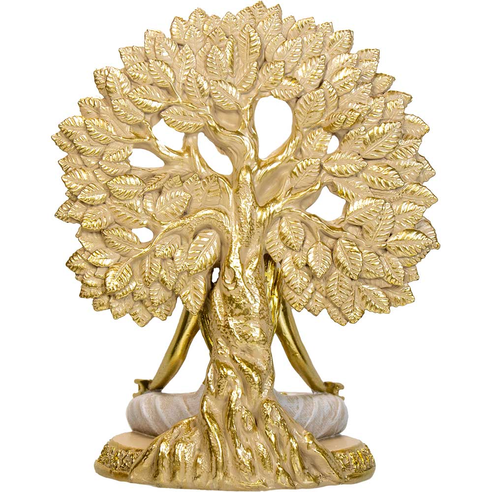 Polyresin Statue Yoga Lady w/Tree of Life (Each)