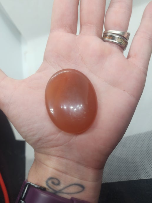 Carnelian Palm Stone