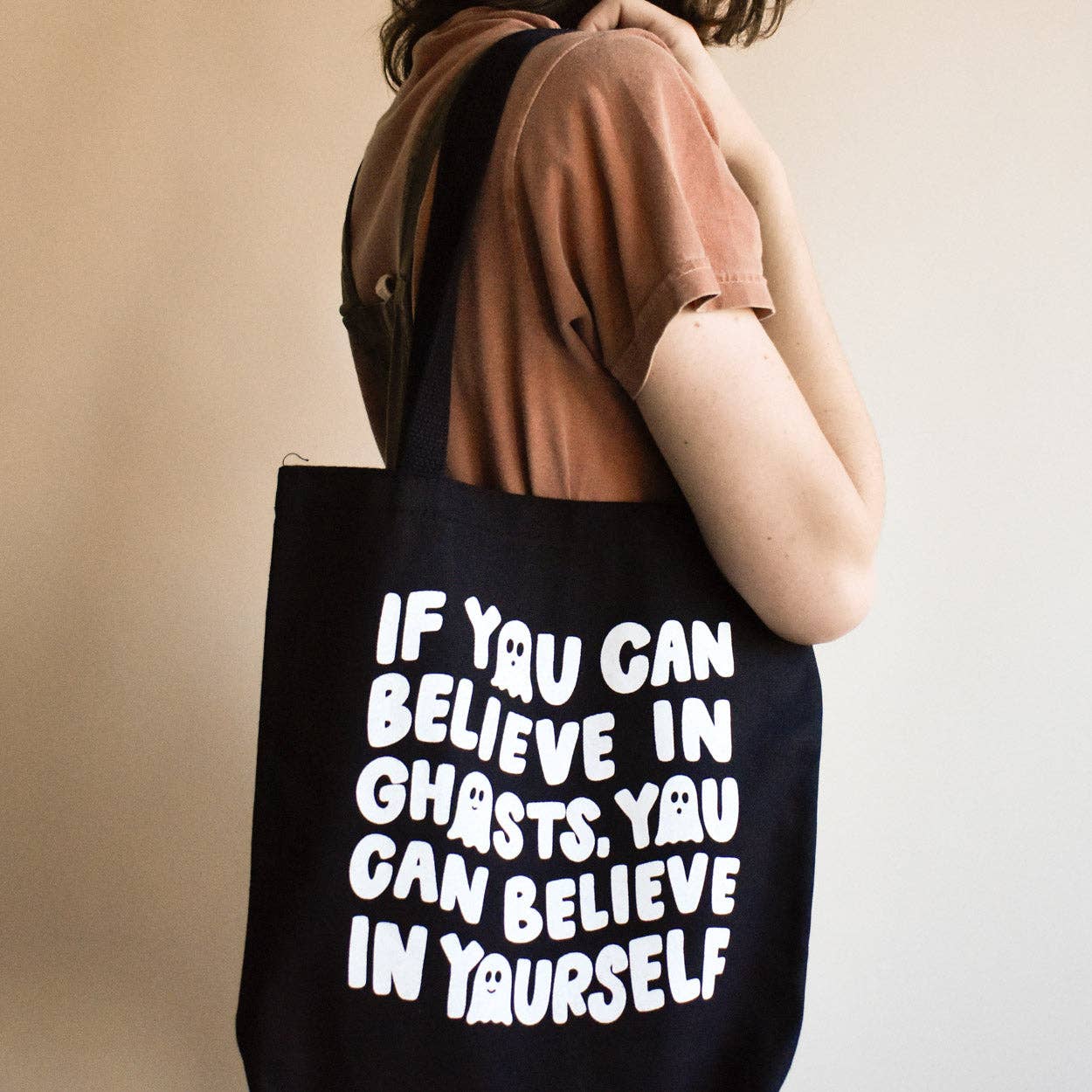 If You Can Believe In Ghosts Tote Bag | Halloween Accessories