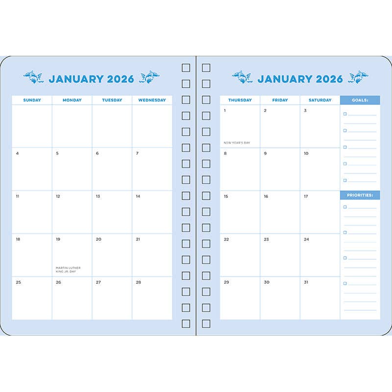 2026 Shark Week 13-Month Weekly Planner - SALE!