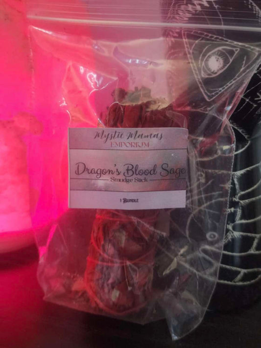 White Sage Dragon's Blood Smudge Stick 4"