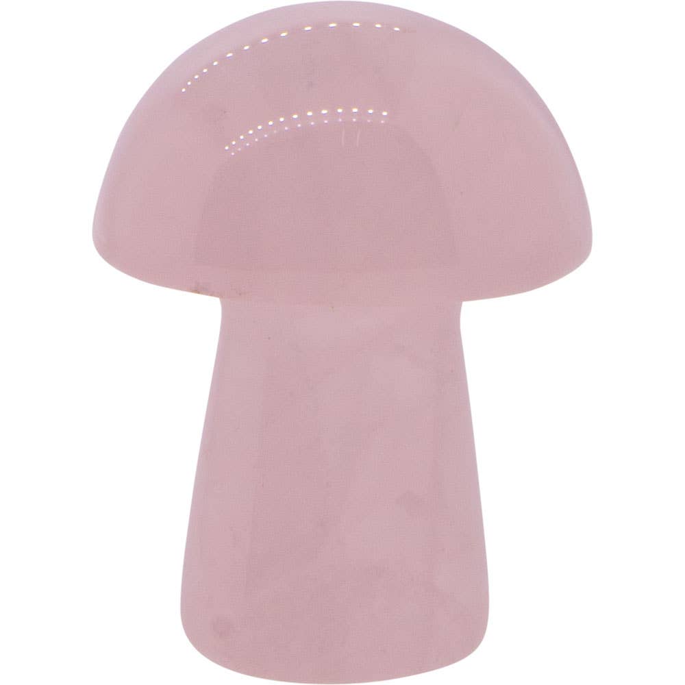Gemstone Mini Mushroom - Rose Quartz (Each)