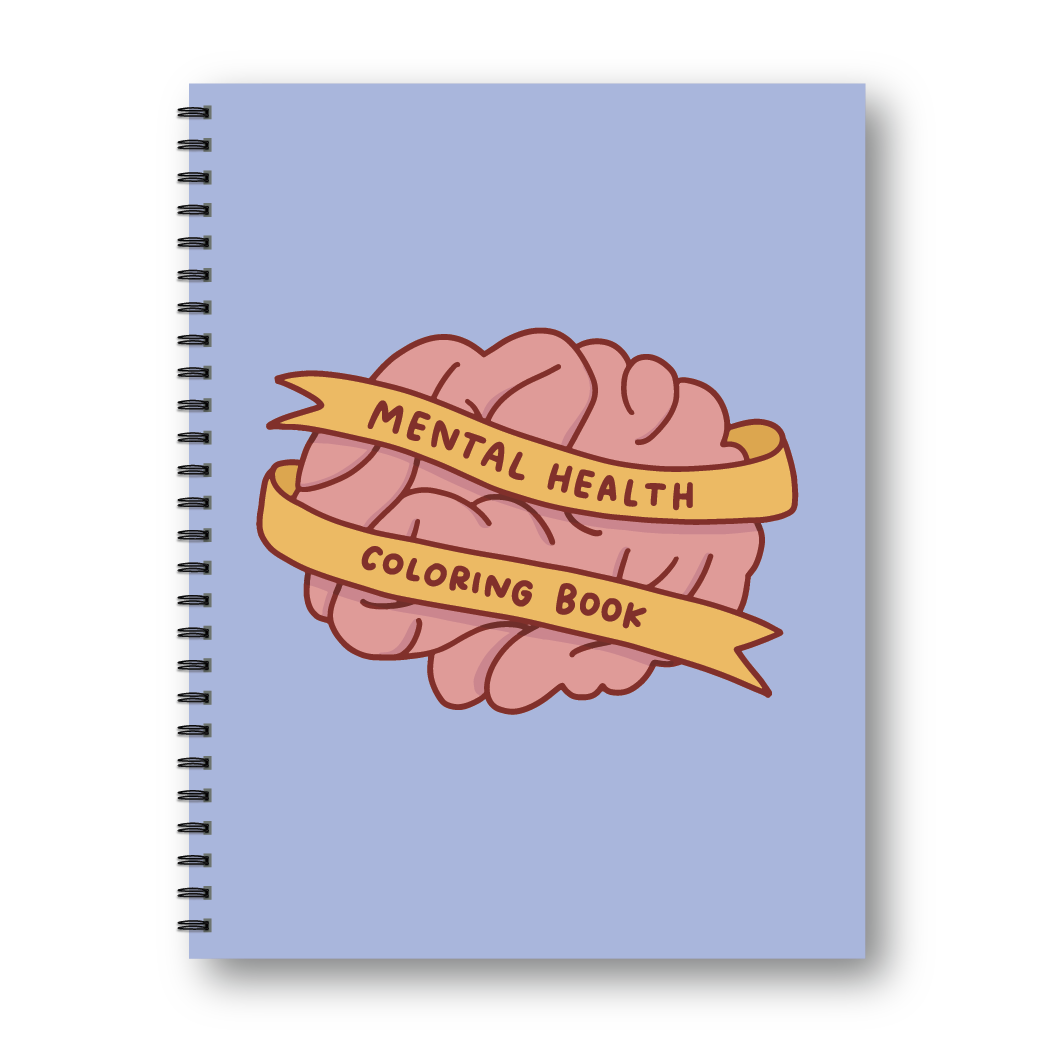 Mental Health Coloring Book | Simple Adult Coloring Book