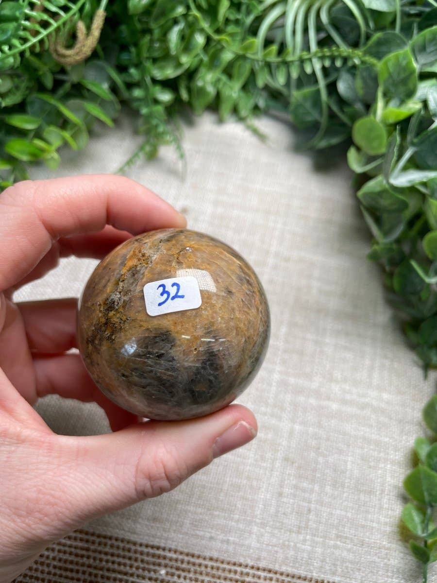 Black Moonstone Sphere