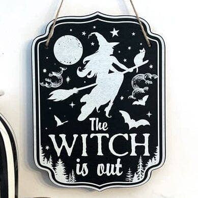 Halloween Witchy Décor Wooden Sign