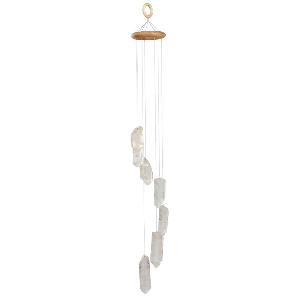 Clear Quartz Point Wind Chime