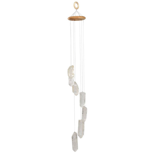 Clear Quartz Point Wind Chime