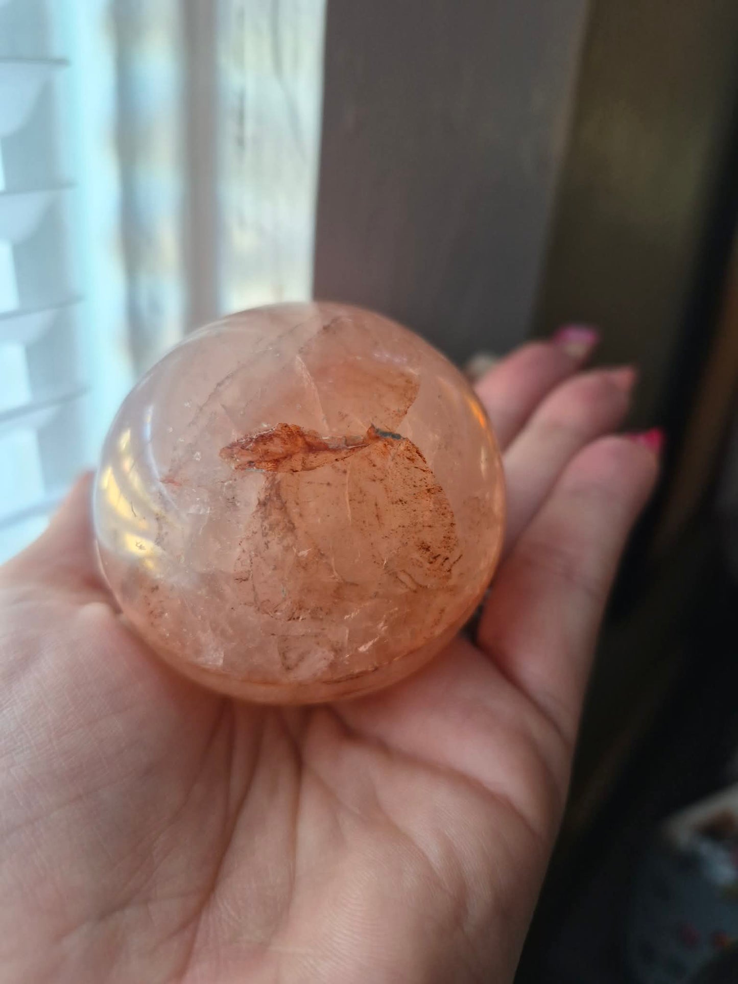 Fire Quartz Sphere