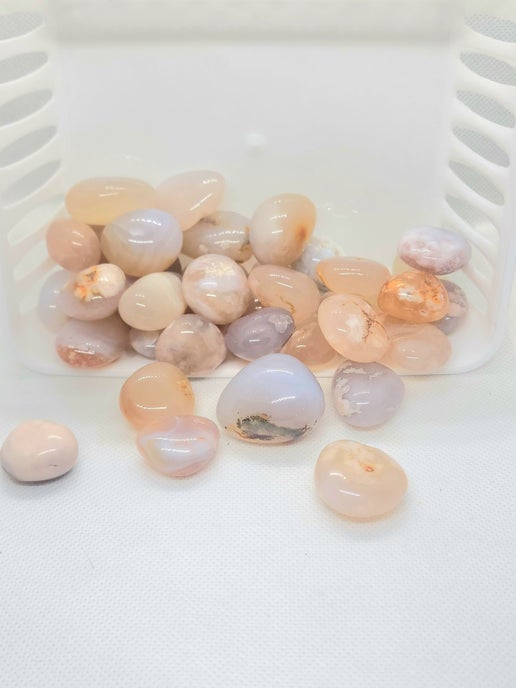 Flower Agate Tumbled Stones