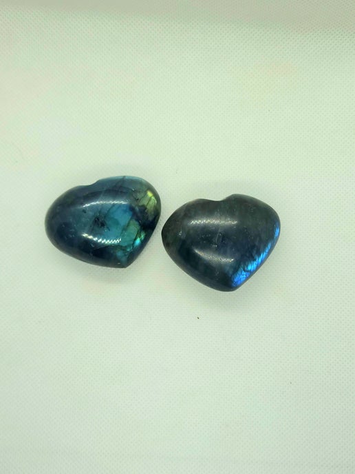 Labradorite Heart