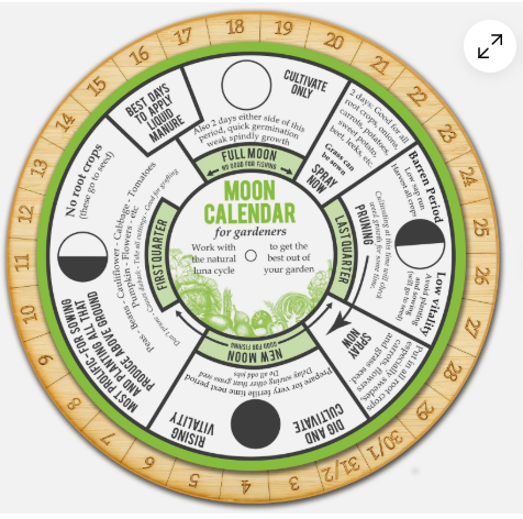 Moon Calendar For Gardeners