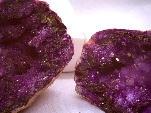 Cracked Purple Geode (Sold as Pair)