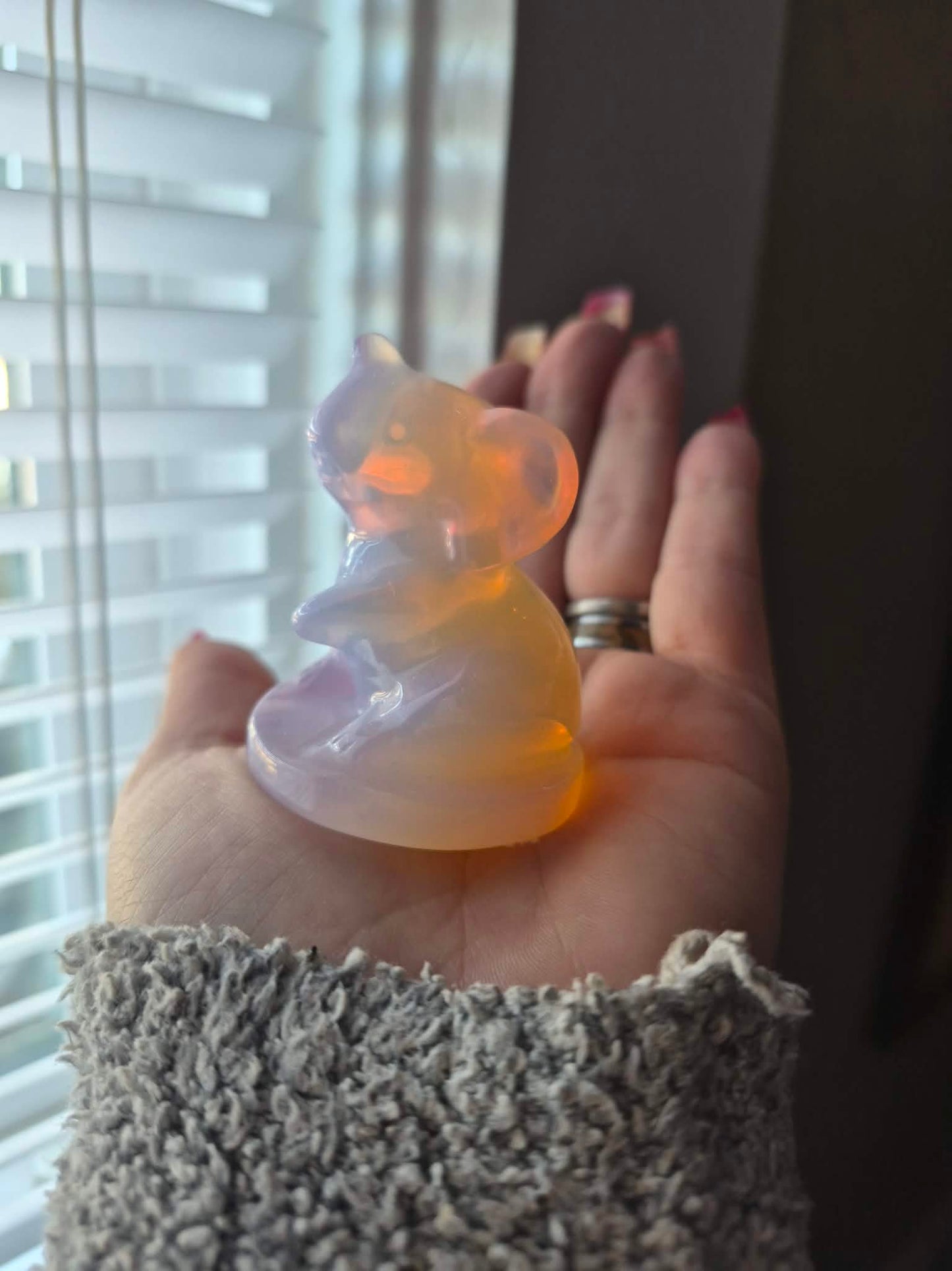 Pink Opal Elephant