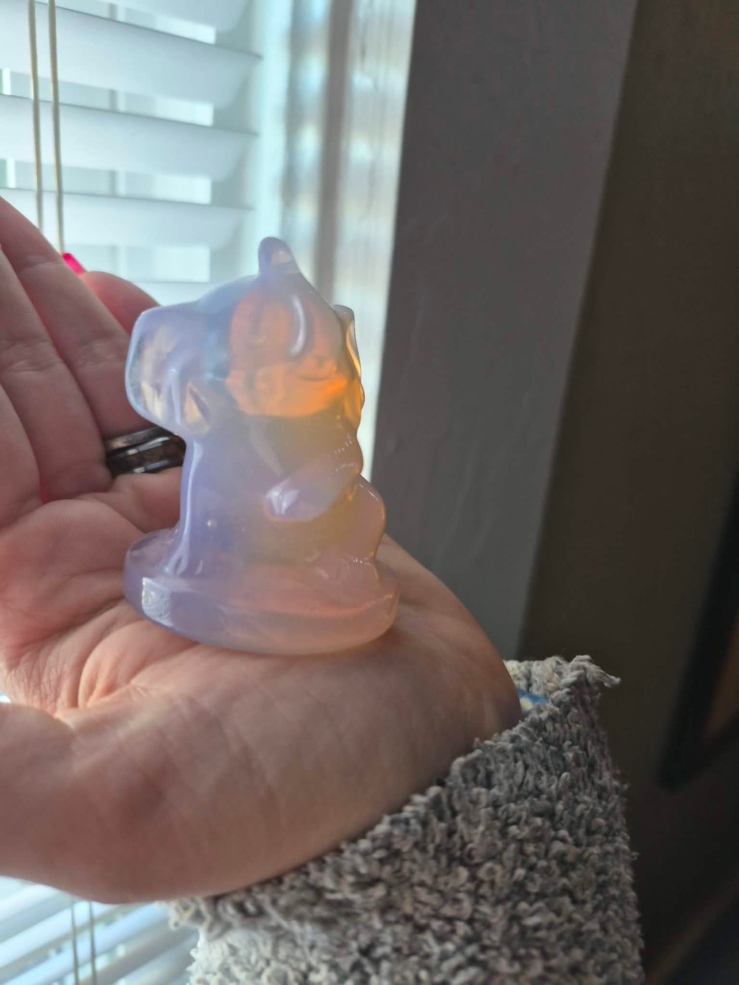 Pink Opal Elephant