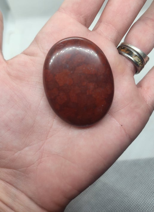 Red Jasper Palm Stone