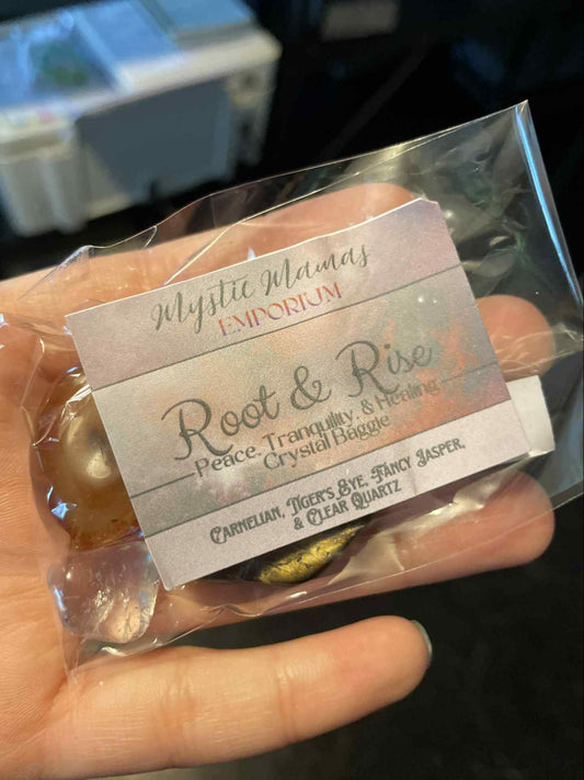 Root & Rise | Peace, Tranquility, & Healing Crystal Baggie