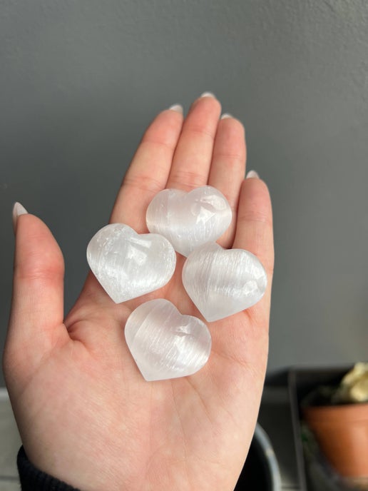 Mini Selenite Heart