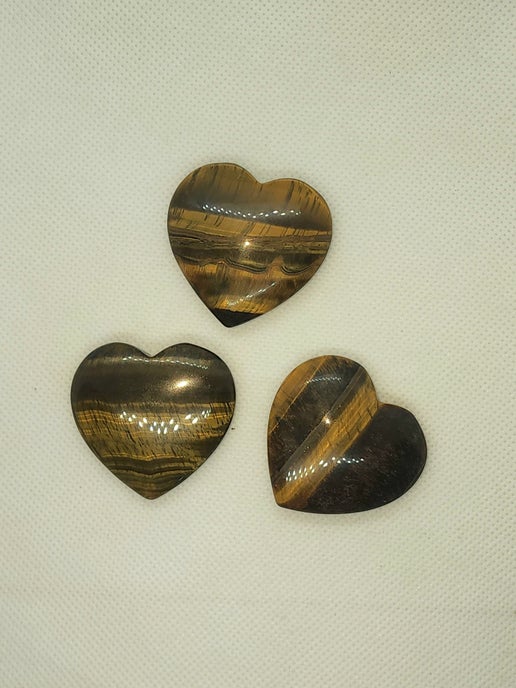 Tiger's Eye Heart