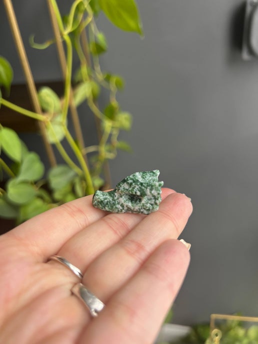 Tree Agate Mini Dragon Head